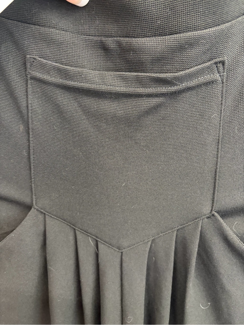 HALARA Black Wide-Leg Bib Jumpsuit with Pockets Medium Petite NWT - Picture 4 of 8
